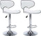 vidaXL - Barstoelen - 2 - st - kunstleer - wit