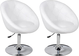 vidaXL - Barstoelen - 2 - st - kunstleer - wit