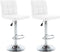vidaXL - Barstoelen - 2 - st - kunstleer - wit