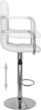 vidaXL - Barstoelen - 2 - st - kunstleer - wit