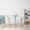 vidaXL - Barstoelen - 2 - st - kunstleer - wit