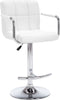 vidaXL - Barstoelen - 2 - st - kunstleer - wit