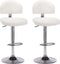 vidaXL - Barstoelen - 2 - st - kunstleer - wit