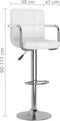 vidaXL - Barstoelen - 2 - st - kunstleer - wit