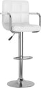 vidaXL - Barstoelen - 2 - st - kunstleer - wit