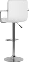 vidaXL - Barstoelen - 2 - st - kunstleer - wit
