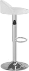 vidaXL - Barstoelen - 2 - st - kunstleer - wit
