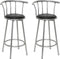 vidaXL - Barstoelen - 2 - st - kunstleer - zwart