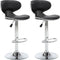 vidaXL - Barstoelen - 2 - st - kunstleer - zwart