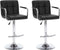 vidaXL - Barstoelen - 2 - st - kunstleer - zwart
