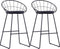 vidaXL - Barstoelen - 2 - st - kunstleer - zwart
