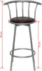 vidaXL - Barstoelen - 2 - st - kunstleer - zwart