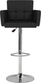 vidaXL - Barstoelen - 2 - st - kunstleer - zwart