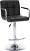 vidaXL - Barstoelen - 2 - st - kunstleer - zwart