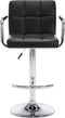 vidaXL - Barstoelen - 2 - st - kunstleer - zwart