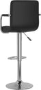 vidaXL - Barstoelen - 2 - st - kunstleer - zwart