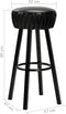 vidaXL - Barstoelen - 2 - st - kunstleer - zwart