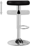 vidaXL - Barstoelen - 2 - st - kunstleer - zwart
