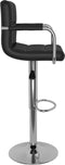 vidaXL - Barstoelen - 2 - st - kunstleer - zwart