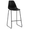 vidaXL - Barstoelen - 2 - st - kunststof - zwart