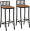 vidaXL - Barstoelen - 2 - st - massief - acaciahout