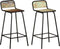 vidaXL - Barstoelen - 2 - st - massief - gerecycled - hout