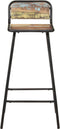 vidaXL - Barstoelen - 2 - st - massief - gerecycled - hout