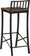 vidaXL - Barstoelen - 2 - st - massief - gerecycled - hout