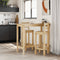 vidaXL - Barstoelen - 2 - st - massief - grenenhout