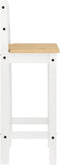 vidaXL - Barstoelen - 2 - st - massief - grenenhout - wit