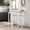 vidaXL - Barstoelen - 2 - st - massief - grenenhout - wit