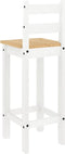 vidaXL - Barstoelen - 2 - st - massief - grenenhout - wit