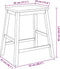 vidaXL - Barstoelen - 2 - st - massief - hout - rubber