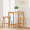 vidaXL - Barstoelen - 2 - st - massief - hout - rubber