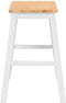 vidaXL - Barstoelen - 2 - st - massief - hout - wit