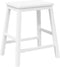 vidaXL - Barstoelen - 2 - st - massief - hout - wit