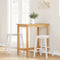vidaXL - Barstoelen - 2 - st - massief - hout - wit