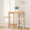 vidaXL - Barstoelen - 2 - st - massief - hout - wit
