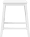 vidaXL - Barstoelen - 2 - st - massief - hout - wit