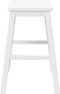 vidaXL - Barstoelen - 2 - st - massief - hout - wit