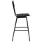 vidaXL - Barstoelen - 2 - st - massief - multiplex - staal - zwart