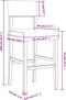 vidaXL - Barstoelen - 2 - st - massief - rubberhout - en - kunstleer