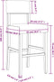 vidaXL - Barstoelen - 2 - st - massief - rubberhout - en - kunstleer