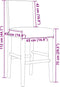 vidaXL - Barstoelen - 2 - st - massief - rubberhout - en - kunstleer