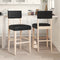 vidaXL - Barstoelen - 2 - st - massief - rubberhout - en - kunstleer