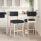 vidaXL - Barstoelen - 2 - st - massief - rubberhout - en - kunstleer