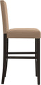 vidaXL - Barstoelen - 2 - st - massief - rubberhout - en - kunstleer