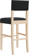 vidaXL - Barstoelen - 2 - st - massief - rubberhout - en - kunstleer