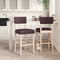 vidaXL - Barstoelen - 2 - st - massief - rubberhout - en - kunstleer