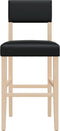 vidaXL - Barstoelen - 2 - st - massief - rubberhout - en - kunstleer